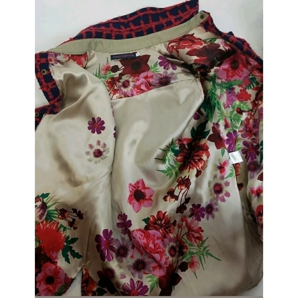 Harvey Faircloth Shirt Jacket Vest Plaid Wool - Picture 7 of 8